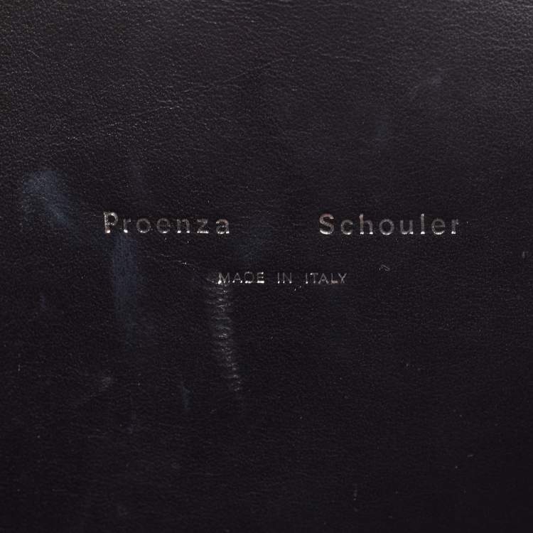 Pre Owned Proenza Schouler White/Metallic Leather Clutch