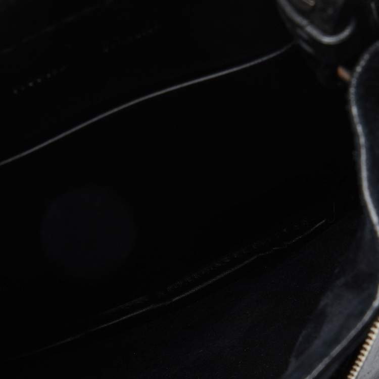Pre Owned Proenza Schouler Black Vertical Zip Convertible Top Handle Bag