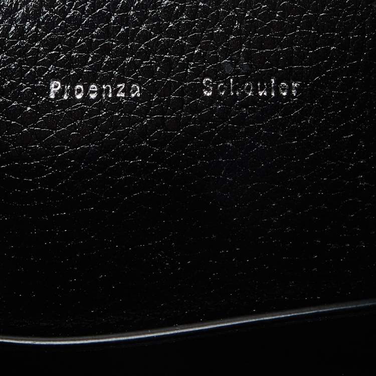 Pre Owned Proenza Schouler Black Vertical Zip Convertible Top Handle Bag