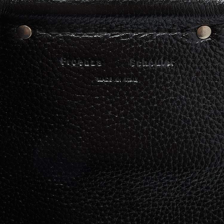 Pre Owned Proenza Schouler Black Vertical Zip Convertible Top Handle Bag