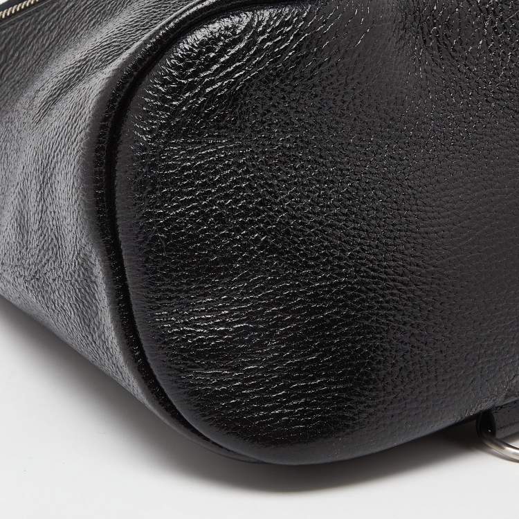 Pre Owned Proenza Schouler Black Vertical Zip Convertible Top Handle Bag