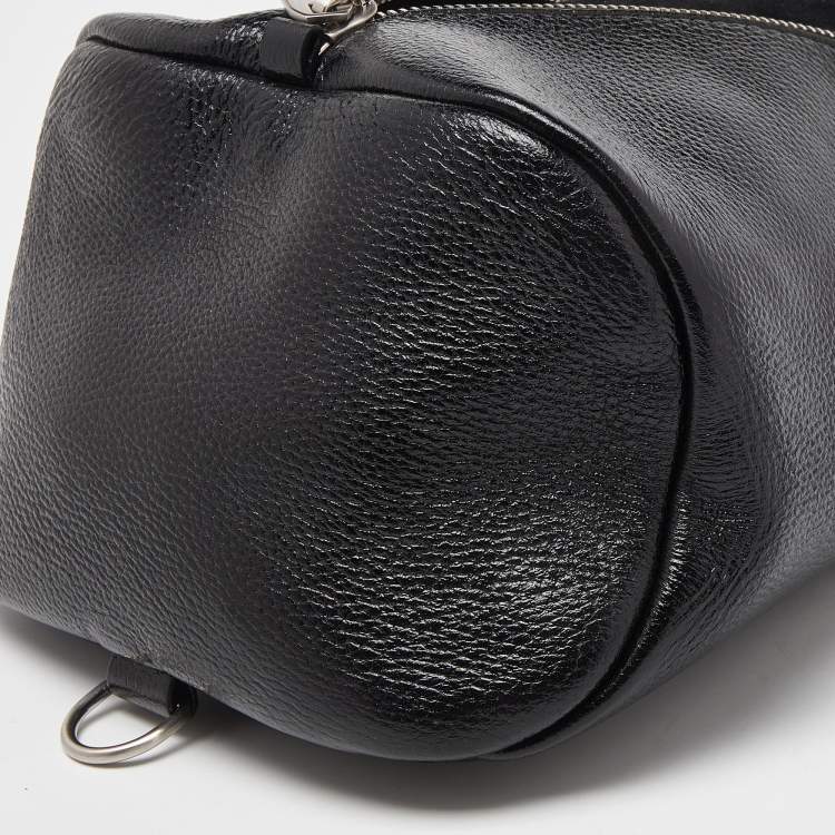 Pre Owned Proenza Schouler Black Vertical Zip Convertible Top Handle Bag