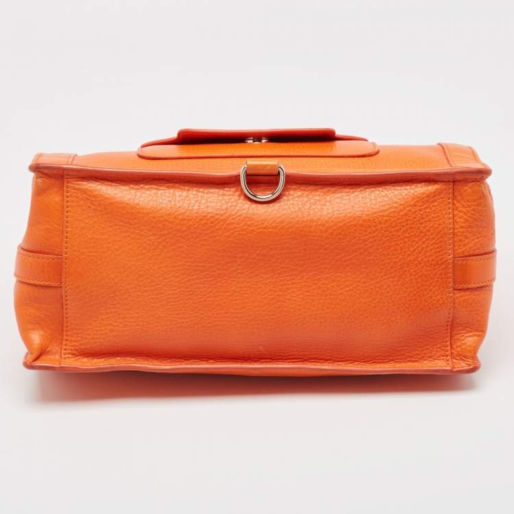 Pre Owned Proenza Schouler Orange Leather PS11 Tote