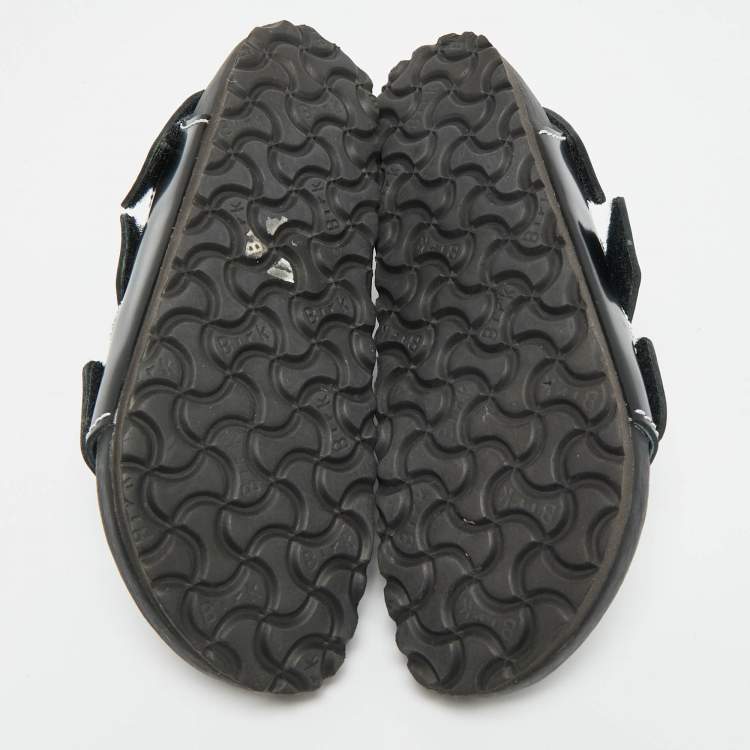 Pre Owned Proenza Schouler x Birkinstock Size 38 Black Leather Flat Slingback Sandals