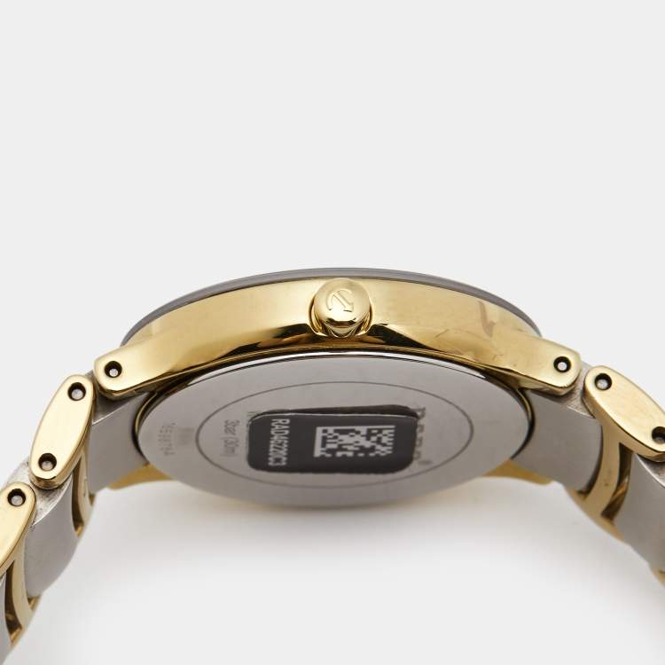 Pre Owned Rado Silver Two-Tone Stainless Steel Centrix R30932103 Women's Wristwatch 28 mm