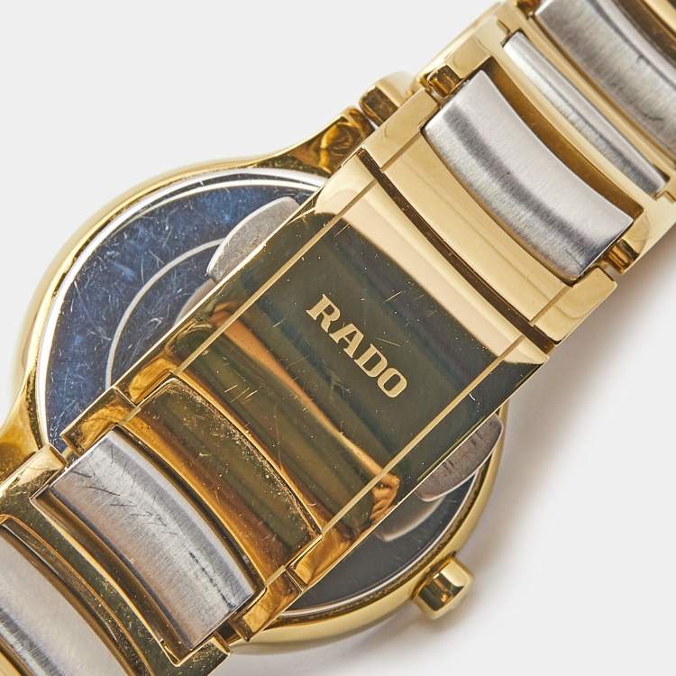 Pre Owned Rado Silver Two-Tone Stainless Steel Centrix R30932103 Women's Wristwatch 28 mm