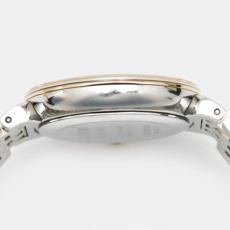 Pre Owned Rado Brown Diamond Two-Tone Stainless Steel Florence R48913763 Women's Wristwatch 30 mm