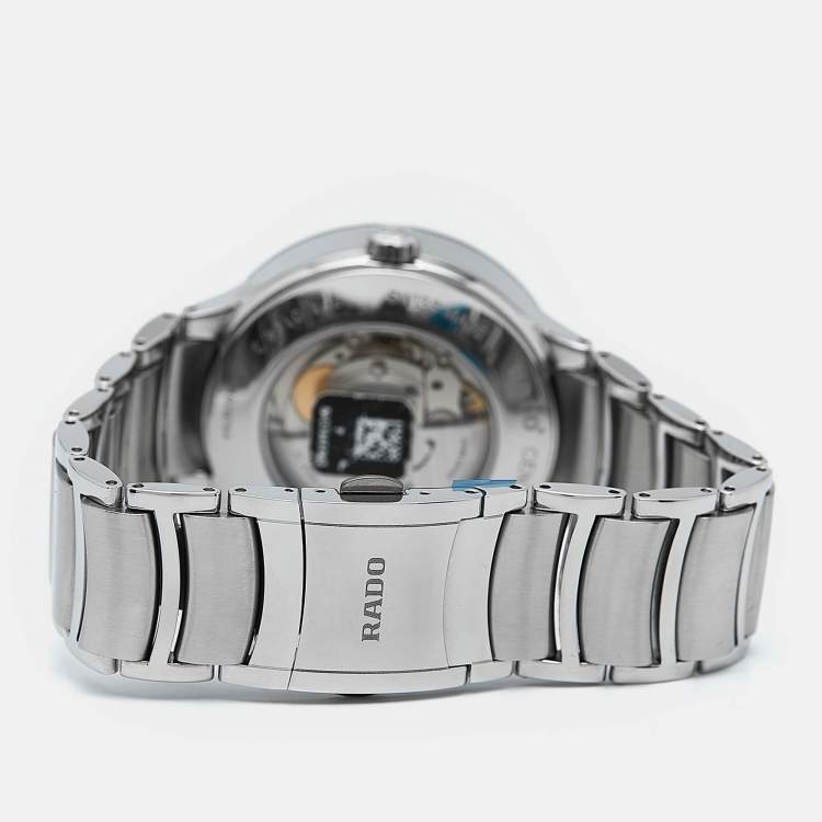 Pre Owned Rado Silver Stainless Steel Centrix UTC R30164013 Men's Wristwatch 40 mm