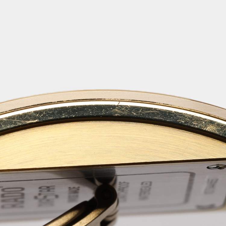 Pre Owned Rado Champnge Gold Plated Stainless Steel Integral  R20791732 Women's Wristwatch 24 mm