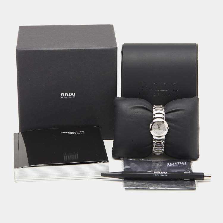 Pre Owned Rado Silver Stainless Steel Diastar 318.0549.3 Women's Wristwatch 23 mm