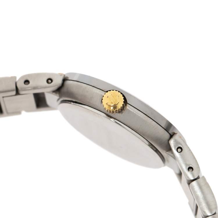 Pre Owned Rado Grey Stainless Steel Carbon Carbide Diastar 205.0290.3 Women's Wristwatch 23 mm