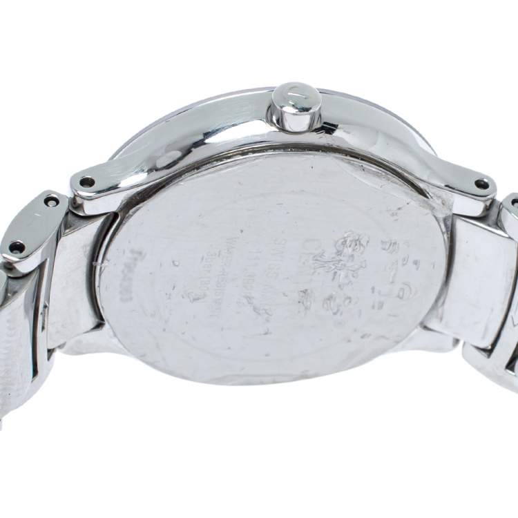 Pre Owned Rado Black Stainless Steel Diamond Centrix 111.0928.3 Women's Wristwatch 28 mm