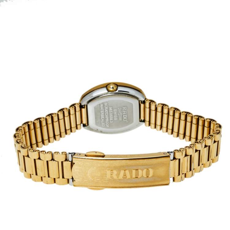 Pre Owned Rado Gold Tone Stainless Steel DiaStar The Original 1741 Quartz Women's Wristwatch 21 MM