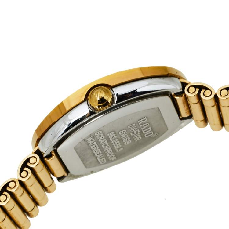Pre Owned Rado Gold Tone Stainless Steel DiaStar The Original 1741 Quartz Women's Wristwatch 21 MM