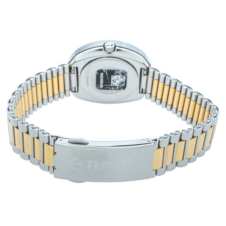 Pre Owned Rado Gold Tungsten Carbide & Two Tone Stainless Steel DiaStar R12307304 Women's Wristwatch 27mm