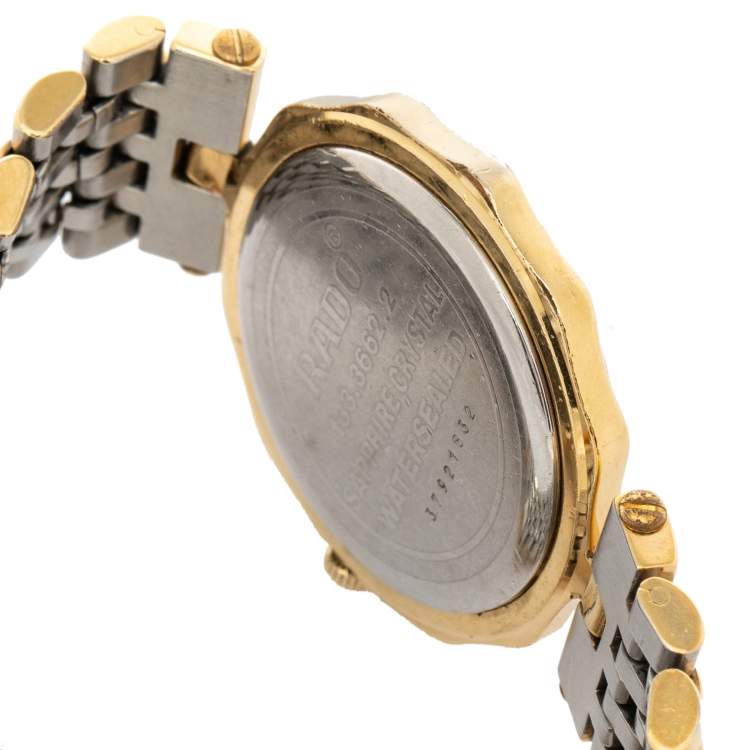 Pre Owned Rado Vintage Champagne Gold Tone Stainless Steel Florence 133.3662.2 Women's Wristwatch 30 mm