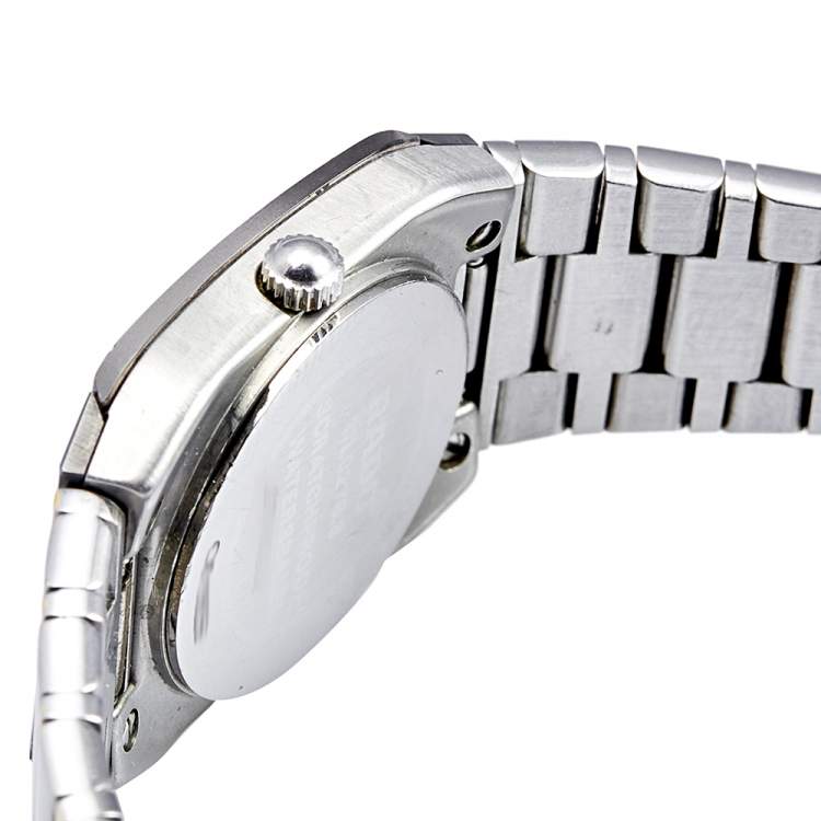 Pre Owned Rado Black Tungsten Two Tone Stainless Steel Diastar Women's Wristwatch 23 mm 