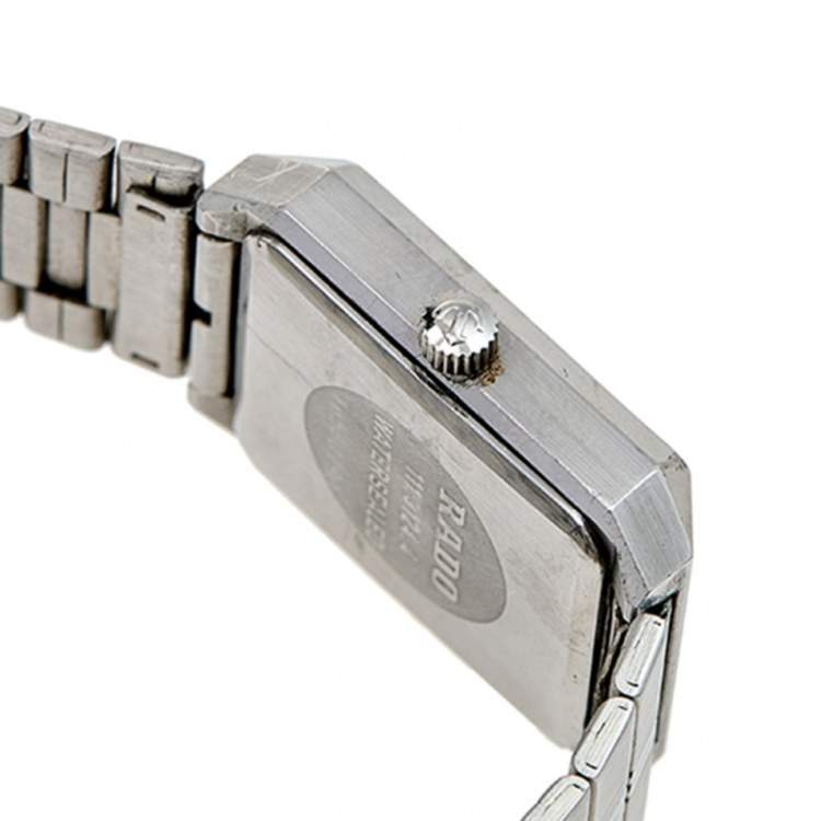 Pre Owned Rado Silver Stainless Steel Vintage 16560790 Women's Wristwatch 22 mm