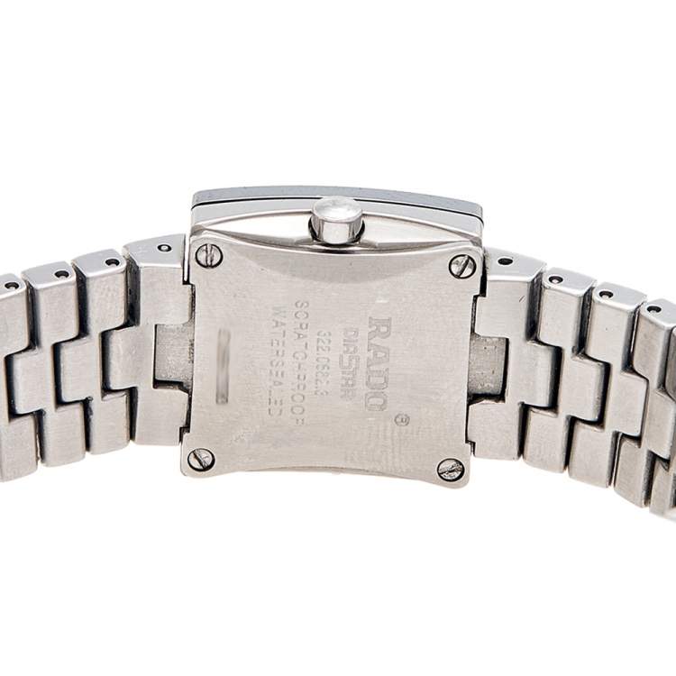 Pre Owned Rado Blue Stainless Steel Diastar 322.0682.3 Women's Wristwatch 20 mm
