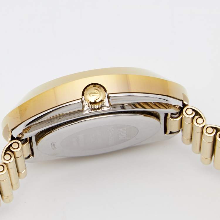 Pre Owned Rado Yellow Gold Tone Metal Diastar R12306303 Women's Wristwatch 27 mm