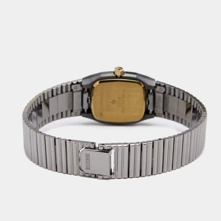 Pre Owned Rado Black DiaStar Tungston Stainless Steel 133.9540.3 Women's Wristwatch 20MM