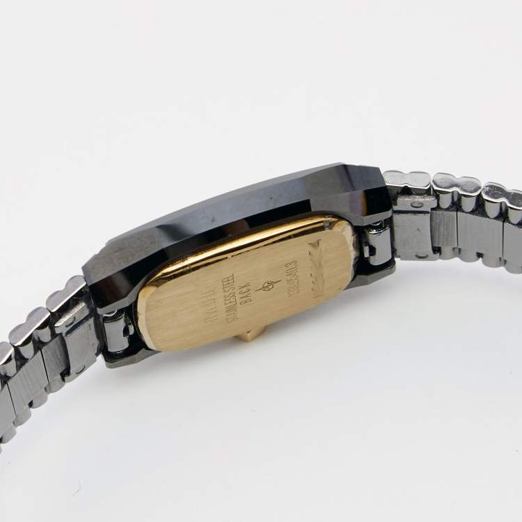 Pre Owned Rado Black DiaStar Tungston Stainless Steel 133.9540.3 Women's Wristwatch 20MM