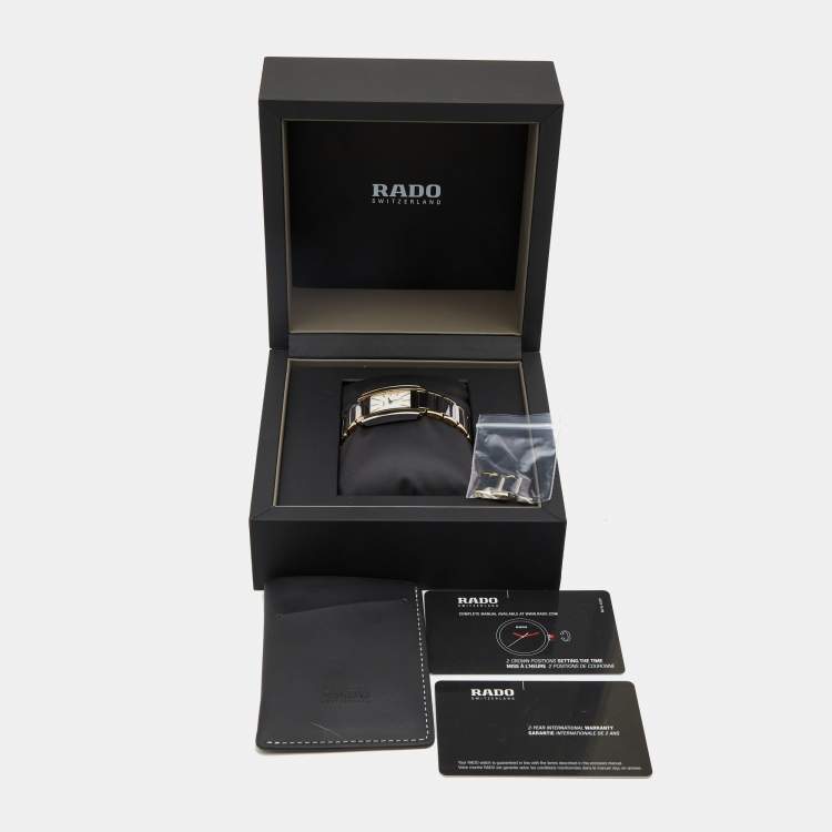 Pre Owned Rado White Two Two Stainless Steel Integral R20212103 Women's Wristwatch 23 mm