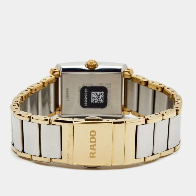 Pre Owned Rado White Two Two Stainless Steel Integral R20212103 Women's Wristwatch 23 mm