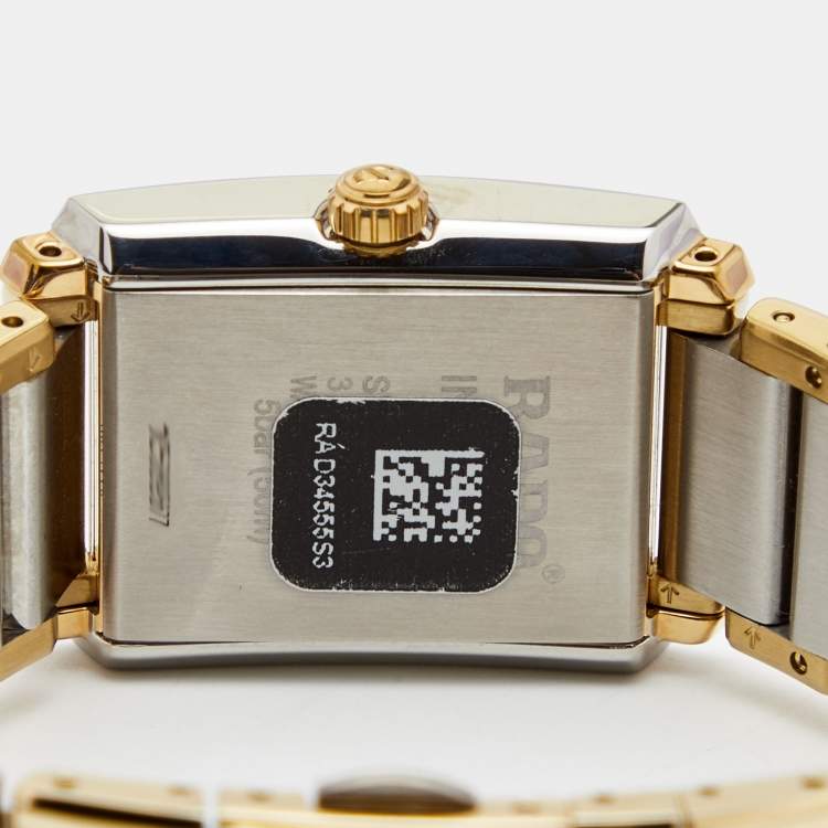 Pre Owned Rado White Two Two Stainless Steel Integral R20212103 Women's Wristwatch 23 mm