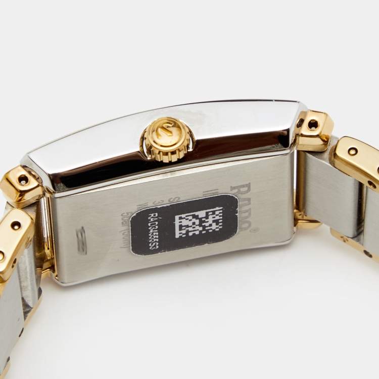 Pre Owned Rado White Two Two Stainless Steel Integral R20212103 Women's Wristwatch 23 mm