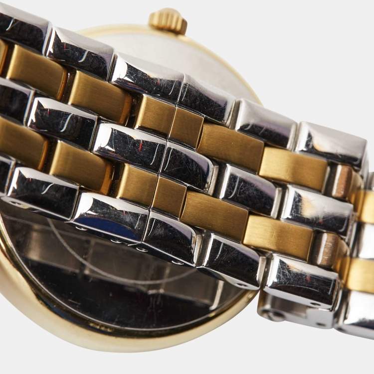 Pre Owned Rado Silver Two Tone Stainless Steel Florence 111.3872.2 Women's Wristwatch 28 mm
