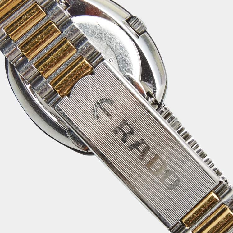Pre Owned Rado Yellow Gold Tungsten Carbide Two-Tone Stainless Steel Diastar R12307304 Women's Wristwatch 27.3 mm