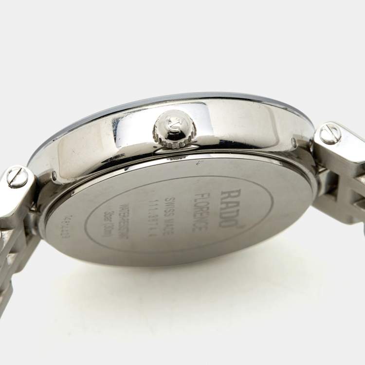 Pre Owned Rado Silver Stainless Steel Florence R48874024 Women's Wristwatch 28 mm 