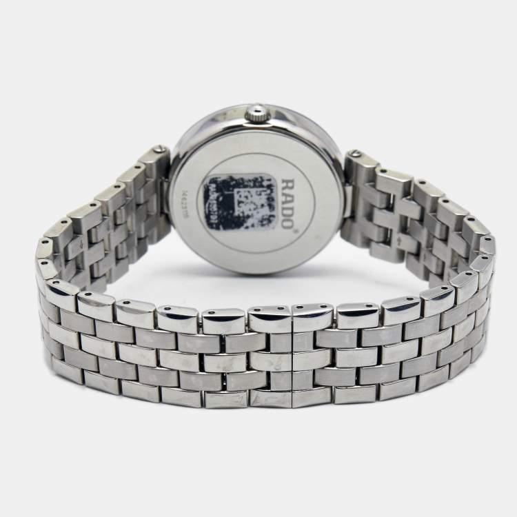 مملوكة مسبقًا Rado Black Stainless Steel Florence R48874153 Women's Wristwatch 28 mm