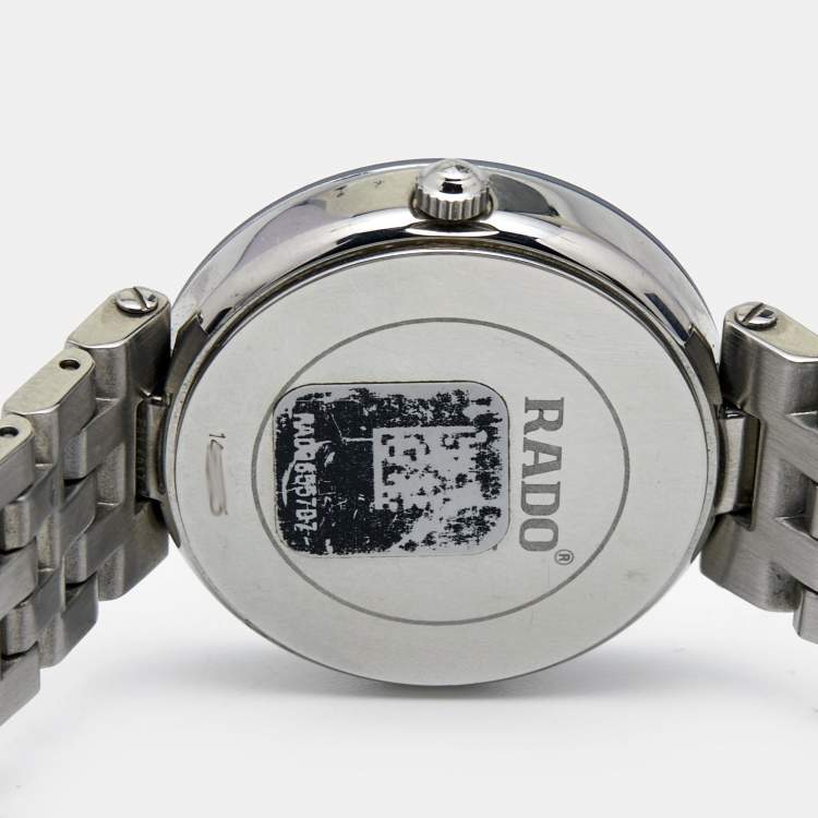 مملوكة مسبقًا Rado Black Stainless Steel Florence R48874153 Women's Wristwatch 28 mm