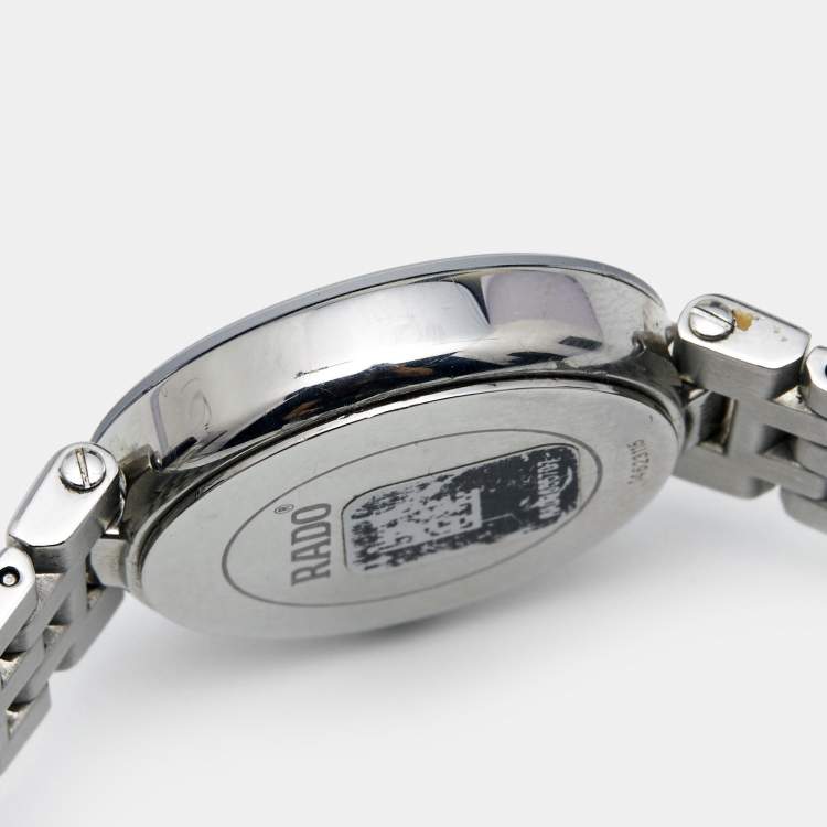 مملوكة مسبقًا Rado Black Stainless Steel Florence R48874153 Women's Wristwatch 28 mm