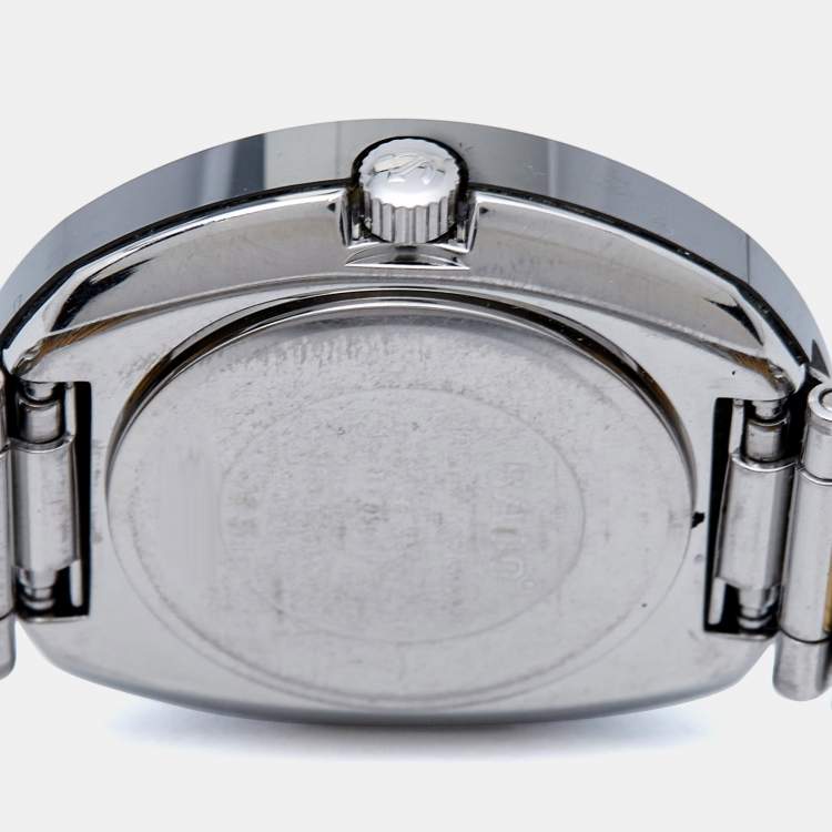 Pre Owned Rado Champagne Tungsten Carbide Two-Tone Stainless Steel DiaStar R12307304 Women's Wristwatch 27.30 mm
