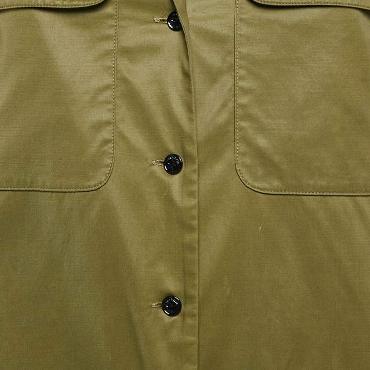 Pre Owned Rag & Bone Green Cotton Blend Shirt Dress XS