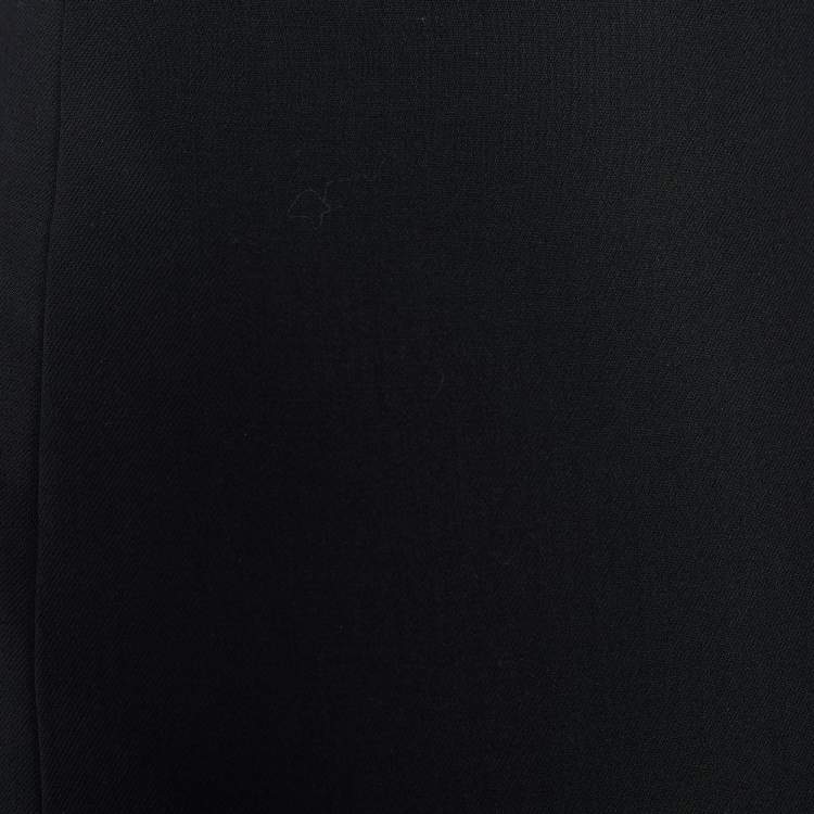 Pre Owned Ralph Lauren Collection Black Wool A-Line Skirt L