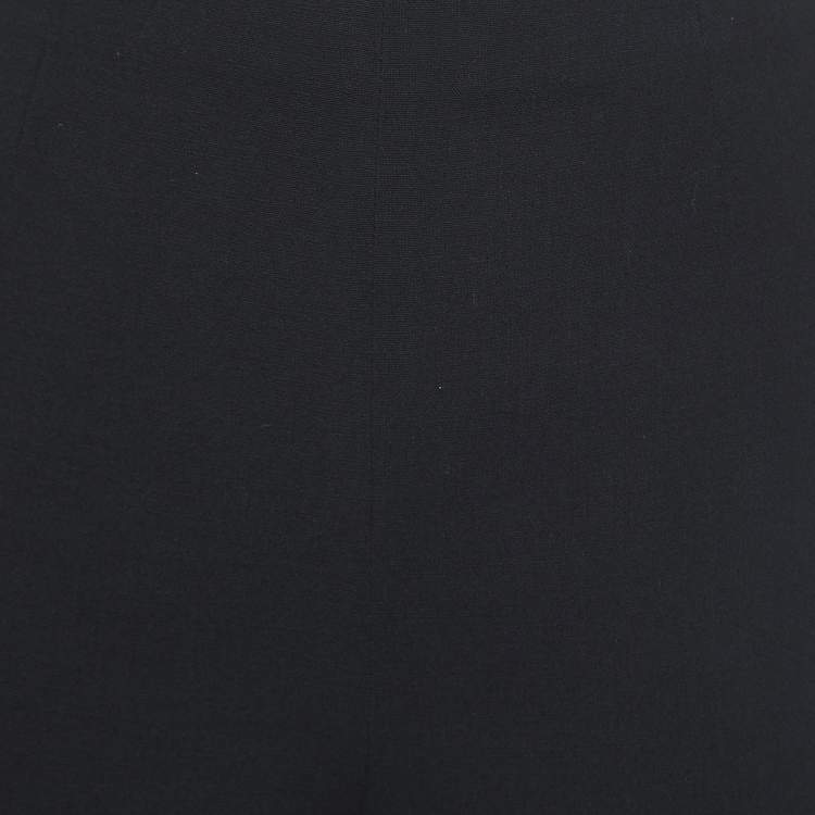 Pre Owned Ralph Lauren Collection Black Wool Side Stripe Detail Trousers M
