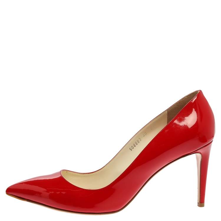 Ralph Lauren Collection Red Patent Leather Armissa Pointed Toe Pumps Size  40 Ralph Lauren Collection | TLC