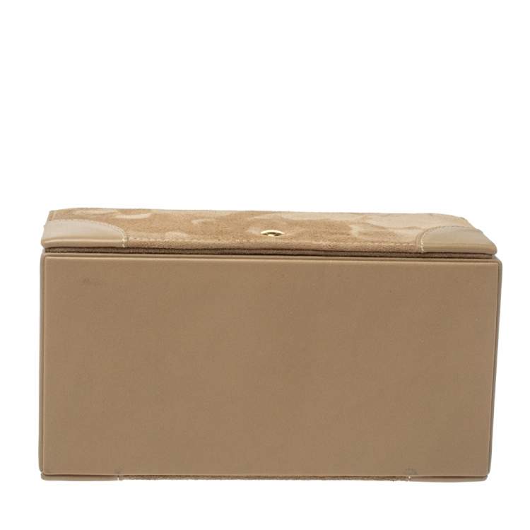 Pre Owned Ralph Lauren Beige Suede Brooke Travel Jewellery Box