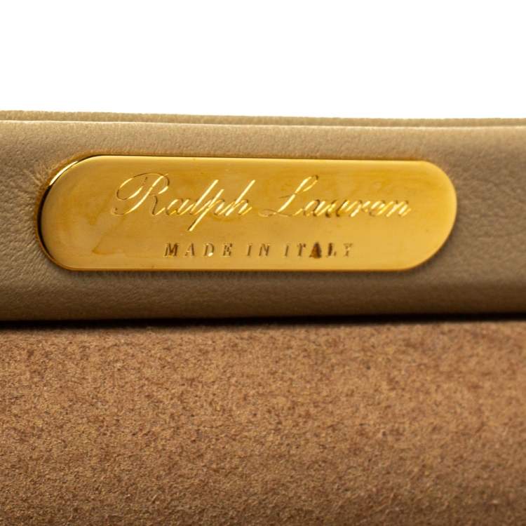 Pre Owned Ralph Lauren Beige Suede Brooke Travel Jewellery Box