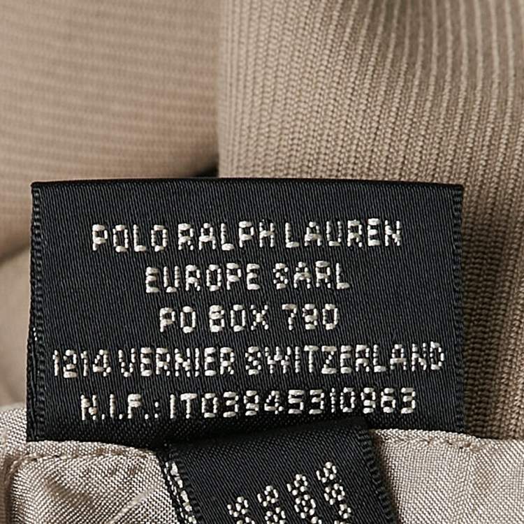 Pre Owned Ralph Lauren Beige Stretch Knit Patton Jodphur Pants S