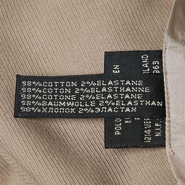 Pre Owned Ralph Lauren Beige Stretch Knit Patton Jodphur Pants S