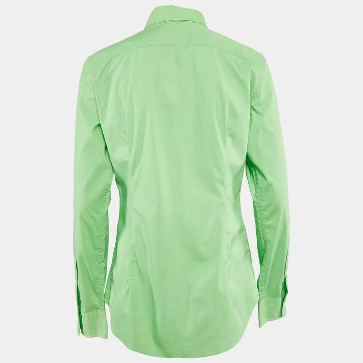 Pre Owned Ralph Lauren Green Cotton Kendall Shirt L
