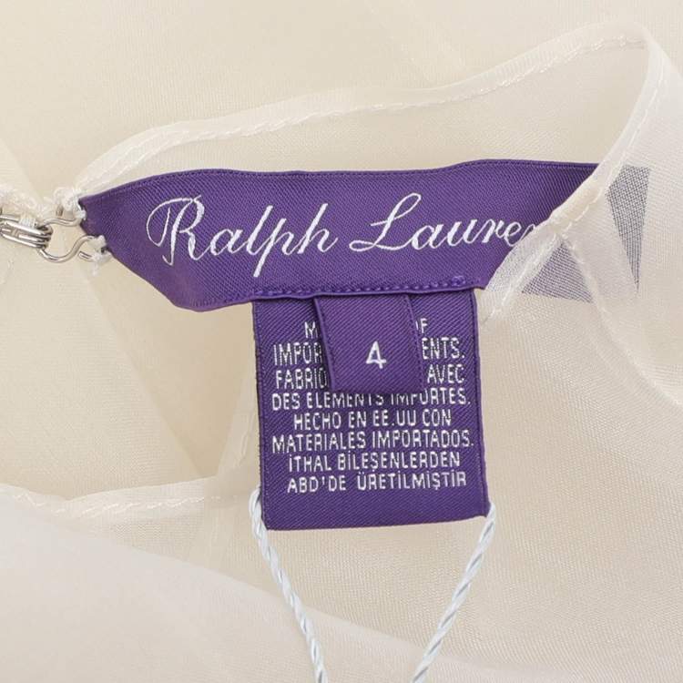 مملوكة مسبقًا Ralph Lauren White Knit Sleeveless Tops S