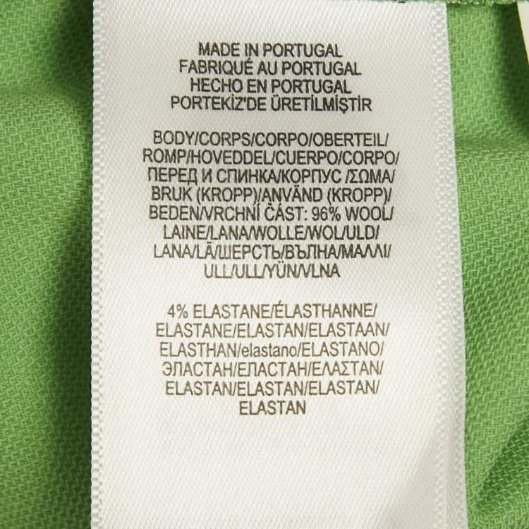 Pre Owned Ralph Lauren Green Wool Straight Leg Trousers M