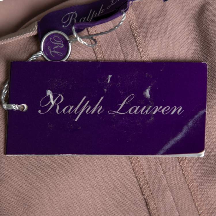 Pre Owned Ralph Lauren Pink Wool High Waist Annie Pants M