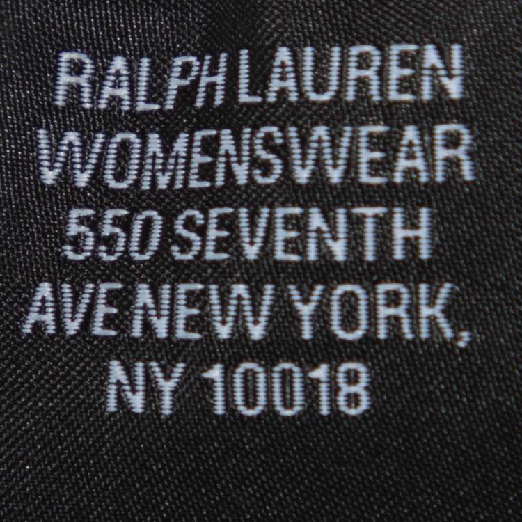 مملوكة مسبقًا Ralph Lauren Monochrome Wool Cady Knee Length Dress M